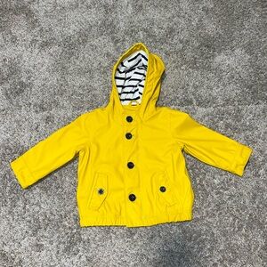 GAP Bright Yellow Kids Raincoat with Hood
